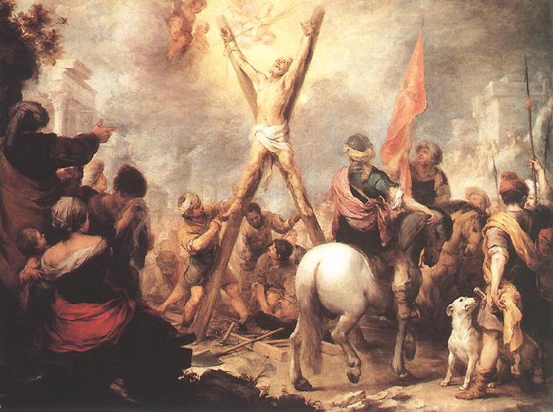 MURILLO, Bartolome Esteban The Martyrdom of St Andrew g Germany oil painting art